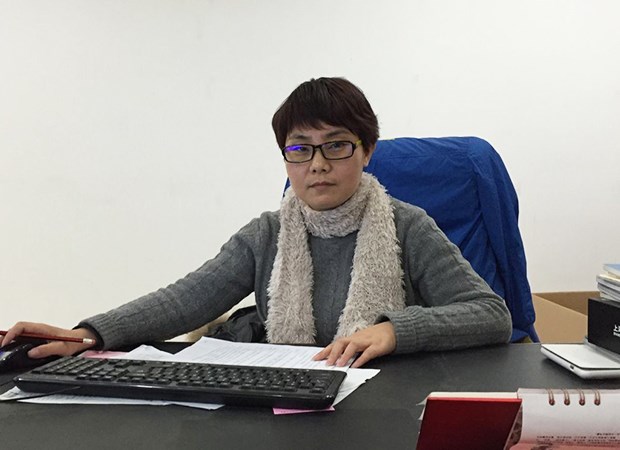 图为:衢州广汽传祺宝铧店总经理芦树芬